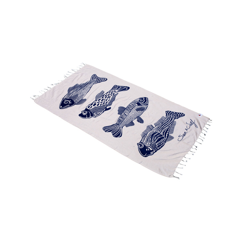 FOUTA IMPRIMÉ TORTUE