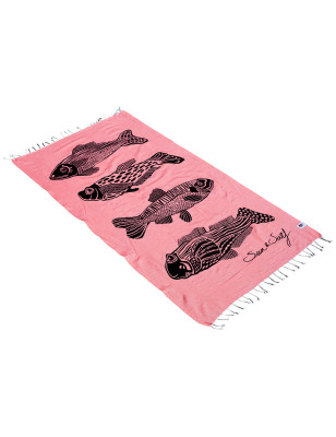 FOUTA IMPRIMÉ TORTUE