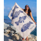 FOUTA IMPRIMÉ TORTUE