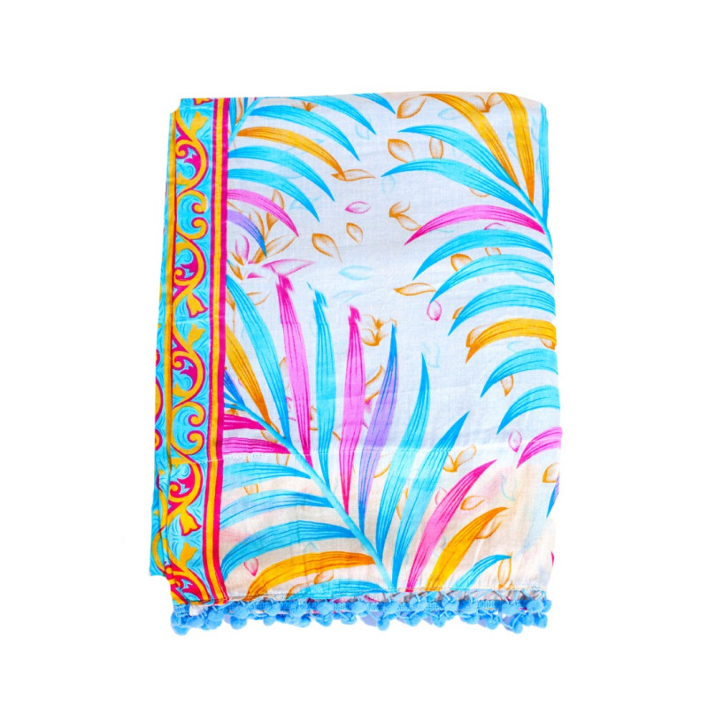 PAREO ESTAMPADO HOJAS