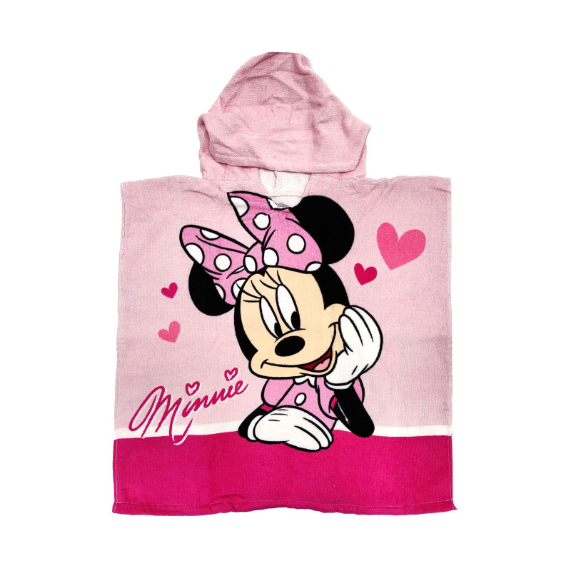 CHILDREN'S PONCHO 60X120CM COTTON DISNEY MINNIE MOUSE CHILDREN'S PONCHO 60X120CM COTTON DISNEY MINNIE MOUSE