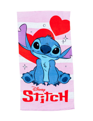 SERVIETTE ENFANT 70X140CM COTON DISNEY STITCH