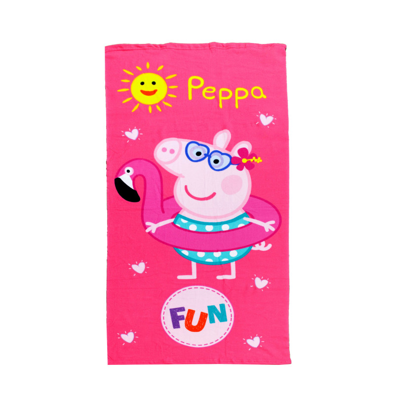 SERVIETTE ENFANT 70X140CM MICROFIBRE PEPPA PIG