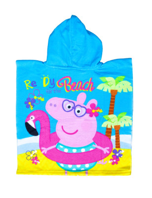 PONCHO ENFANT 60X120CM MICROFIBRE PEPPA PIG