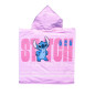 PONCHO INFANTIL 50X100CM MICROFIBRA DISNEY STITCH