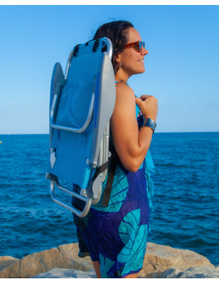 Pack x2 Silla Plegable Sun&Surf Tipo Tumbona MUY PORTABLE