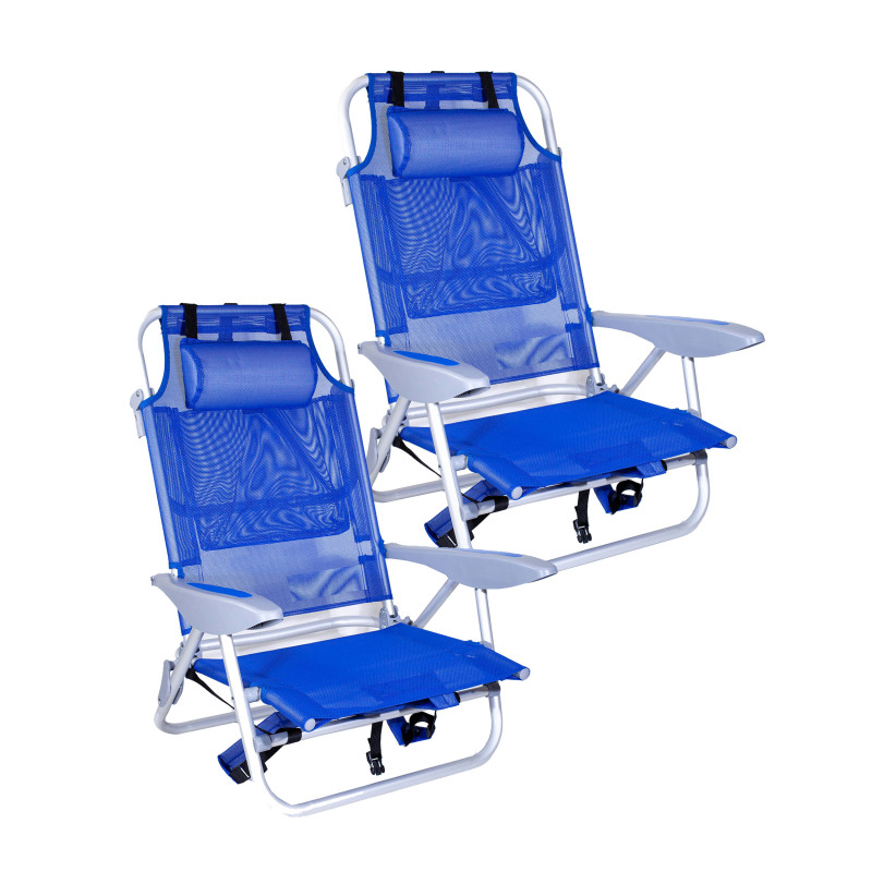 PACK x2 SILLA DE PLAYA PLEGABLE Y RECLINABLE PACK x2 SILLA DE PLAYA PLEGABLE Y RECLINABLE