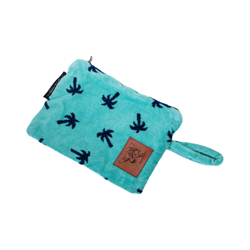 PALM TREE TERRY TOILETRY BAG