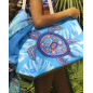 SAC DE PLAGE IMPRIMÉ AVEC PORTE-MONNAIE TORTUE
