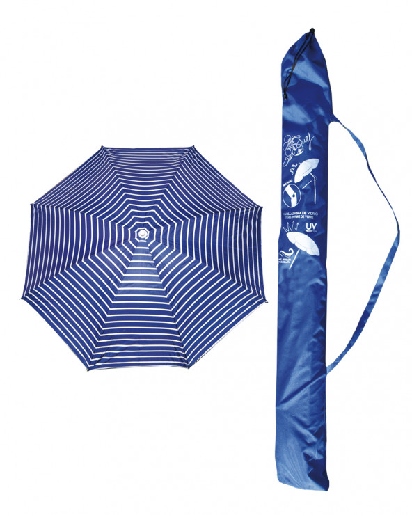 SUN & SURF - SOMBRILLA DE PLAYA CON PROTECCIÓN SOLAR UPF50+