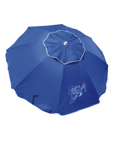 SOMBRILLA DE PLAYA CALIDAD PREMIUM CON VENTILACIÓN Y PROTECCIÓN SOLAR UPF50+ 180CM