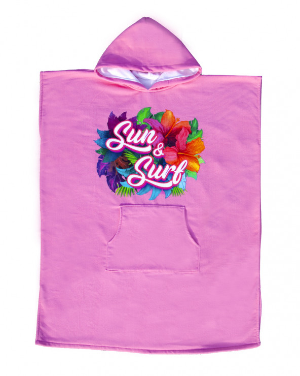 Poncho grande qualité pour les sports aquatiques et la plage . Sun&Surf